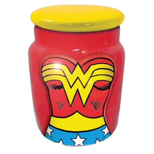 Wonder Woman Molded Character Ceramic Apothecary Jar